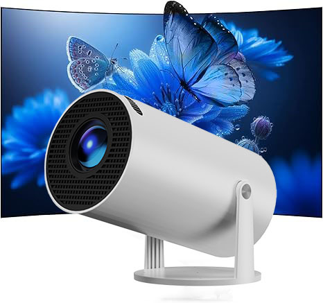 HY300 PRO+ Mini Portable Android Smart Projector Wireless Home Theater and Business Hy300pro Hy 300 Hy300 Pro Video Projector