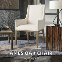 Chaise de salle à manger moderne en tissu Muxingfang avec pieds réglables en hauteur, cadre en bois massif pour la maison, le bureau et l'hôtel