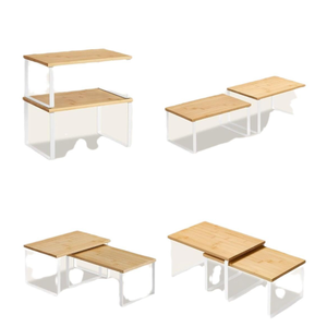 <span class=keywords><strong>Étagère</strong></span> de rangement de cuisine empilable à quatre niveaux <span class=keywords><strong>en</strong></span> <span class=keywords><strong>fer</strong></span> <span class=keywords><strong>forgé</strong></span> <span class=keywords><strong>et</strong></span> <span class=keywords><strong>en</strong></span> <span class=keywords><strong>bois</strong></span>, organisateur moderne pour épices <span class=keywords><strong>et</strong></span> bols - Product Image 5