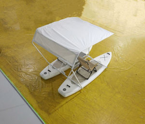 Catamarán de material de PVC fácil de usar Paddleboard inflable doble SUP con capacidad máxima 100kg para lagos y océanos - Product Image 6