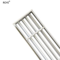 Système de ventilation OEM de conception industrielle moderne Diffuseur à fente linéaire Grille réglable en aluminium avec installation facile
