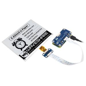 Waveshare 5,83 Zoll E-Paper E-Ink Display HAT für Raspberry <span class=keywords><strong>Pi</strong></span>, 648*480 Pixel, Schwarz / Weiß Zweifarbig, SPI-Schnittstelle - Product Image 6