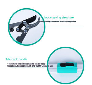 Sécateur de jardinage de qualité industrielle avec lame en acier inoxydable et poignée en PVC, cisaille à étrier pour la taille, prise en main confortable en caoutchouc - Product Image 5