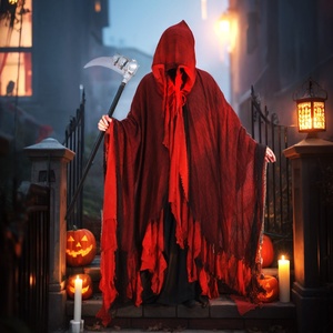Costume d'Halloween pour adultes unisexe, cape d'<span class=keywords><strong>horreur</strong></span> Echo, vêtements de cosplay, vente directe d'usine, costumes d'Halloween - Product Image 5