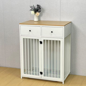 <strong>Large</strong> <strong>Dog</strong> Crate Furniture <strong>Dog</strong> Crate <strong>Kennel</strong> with 2 Drawers with Partitions Drawers Indoor Furniture - Product Image 4