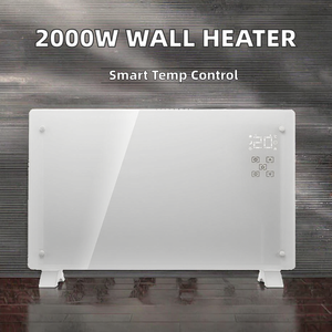 Nouveau produit - Chauffage électrique intelligent à écran tactile en verre LED - Chauffage par convection rapide et sûr avec télécommande pour la maison - Product Image 3