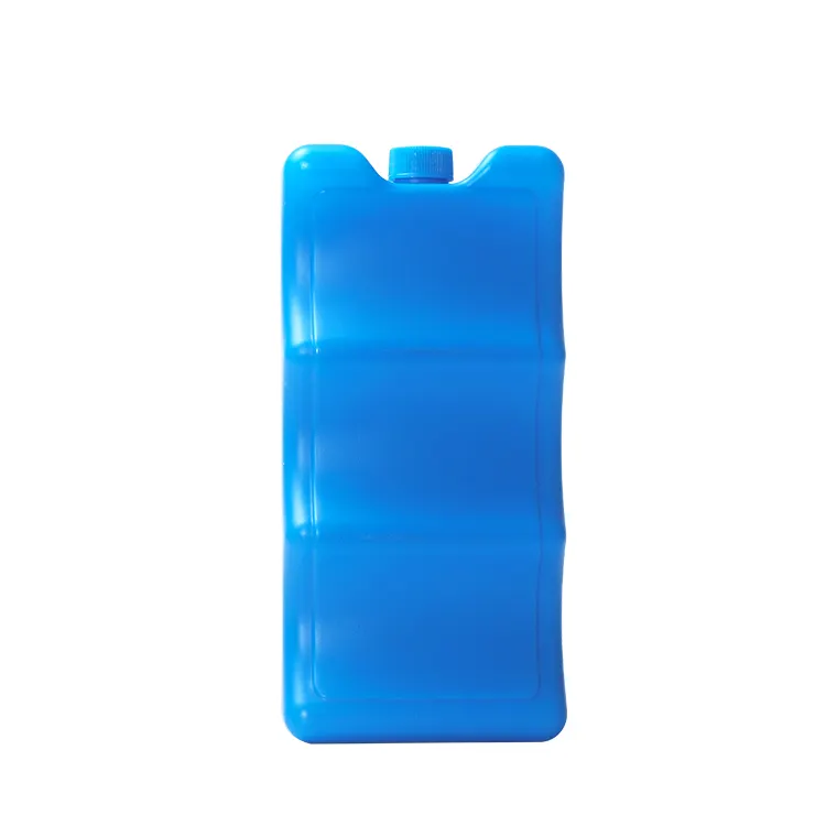 Reutilizável Slim Ice Pack Freeze Board tijolo Camping Travel Cooler Bloco 640ml azul
