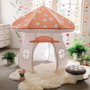 Casa de Juegos Infantil para Niñas Mayores de Tres Años, Tienda de Campaña Infantil con Forma de Hongo para Jugar en Interiores - Product Image 1