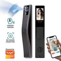 Cerradura de Puerta Biométrica Inteligente Tuya Smart Life con Reconocimiento Facial 3D, Resistente al Agua, para Exteriores, con Sensor de Venas de la Palma, para Entrada Principal, de Metal y Madera, Venta al Por Mayor de Fábrica