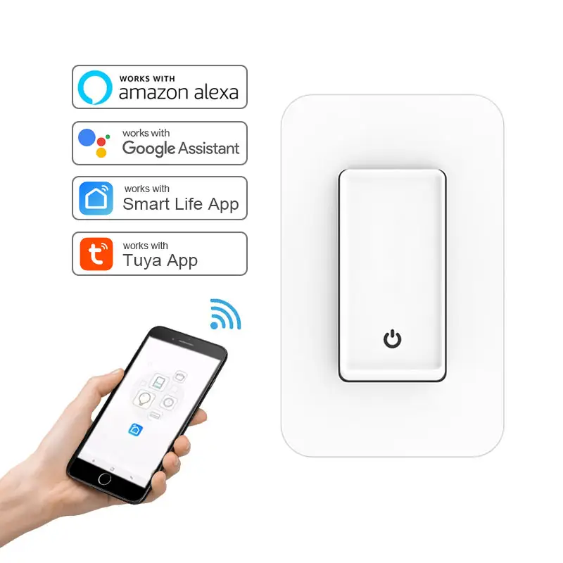 US standard 120v light wifi smart life multifunctional energy home timer tuya control power wall switch