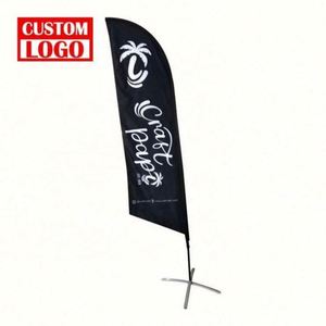 Large Custom Designed Water Base Beach Flag for Event Advertising Cheap Promotional Flags for Sale - Product Image 1