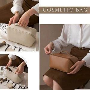 Trousse de Maquillage Élégante Organisateur PU Personnalisable Qualité Supérieure Imperméable Durable Vente Chaude pour Femmes - Product Image 3