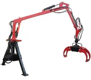 4.7m timber crane log crane / forestry forwarder / wood crane for tractor