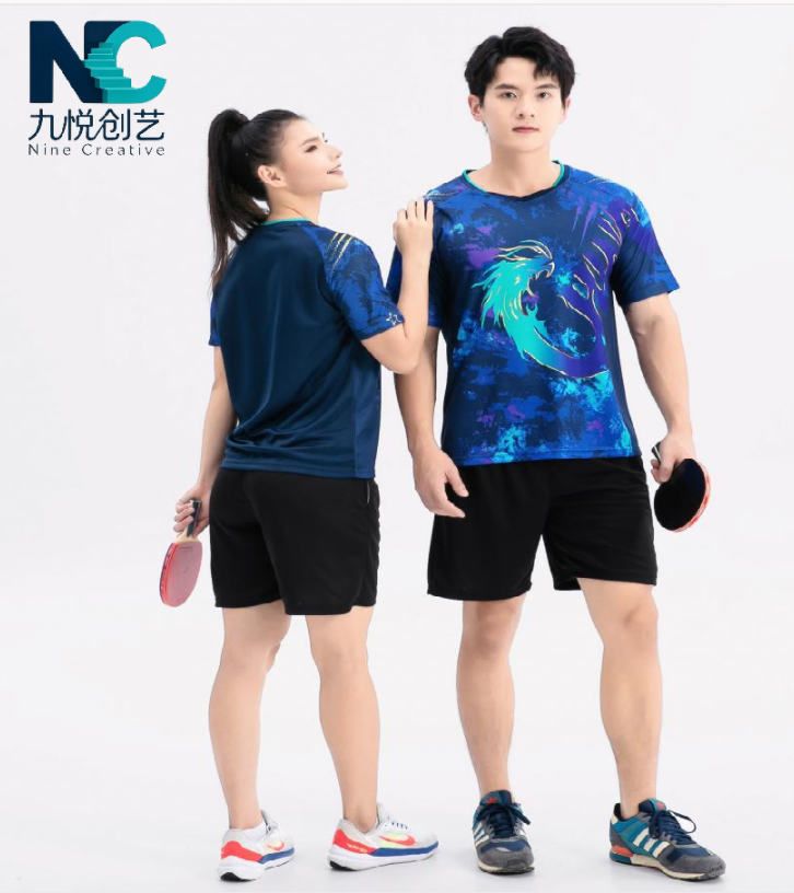 Custom Logo Table Tennis Badminton Volleyball Tennis Shirt Adult ...