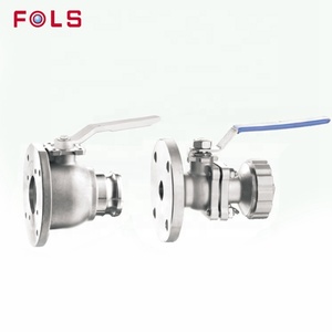 Válvula de bola tipo palanca JIS 10K con brida, operada manualmente por 2 piezas, SCS31 SCS14 - Product Image 3