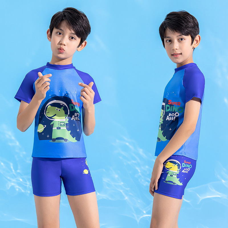 Dinosaur Lake Blue (avec bonnet de bain)