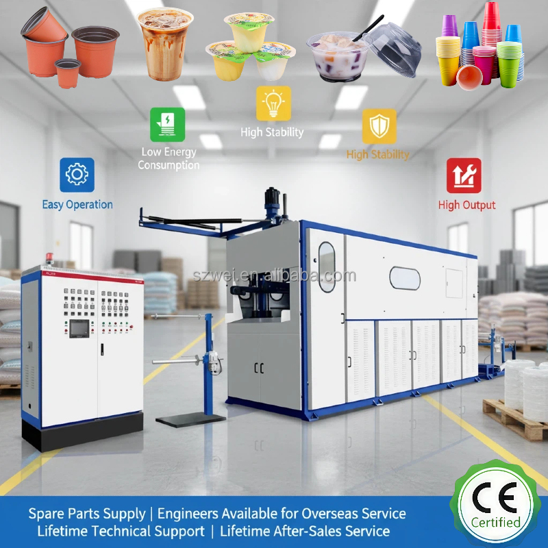 Used PP Plastic Cup Thermoforming Machine
