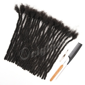 Extensions de dreadlocks en cheveux humains brésiliens Remy, douces et flexibles, de qualité supérieure, compatibles avec toutes les couleurs, 8 à 20 pouces - Product Image 1