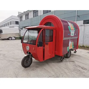 SLUNG 3 wheels electric food truck, street fast food electric tricycle,food cart