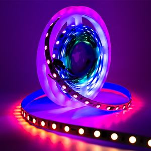 ไฟ LED 5050 RGBIC แบบแถบ ติดตั้งง่ายด้วยกาวในตัว ยืดหยุ่น 60 หลอด/เมตร แรงดันต่ำ 24V สร้างบรรยากาศหลากสีสัน แสง RGBIC แบบไหล - Product Image 1