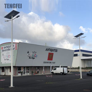 Tengfei 야외 IP65 방수 LED 태양 광 가로등 도로 조명을위한 알루미늄 합금 본체 배터리 전원 공급 장치 분할 설계 - Product Image 6