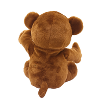 Jouet de singe en peluche électronique interactif mignon avec jouet éducatif de chant et de balançoire pour enfants à grande bouche
