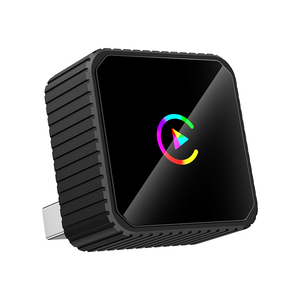 Black Threaded 2 in 1 CarPlay <b>Adapter</b> Android Auto Wireless <b>Universal</b> for IOS Android USB Port Customizable CarPlay Dongle - Product Image 1