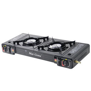 Portable Double Brûleur Cuisinière À Gaz Camping En Plein Air Butane Cuisinière <span class=keywords><strong>Barbecue</strong></span> Gaz Camping Cuisinière Accessoire - Product Image 6