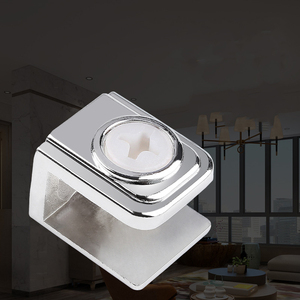 Support de fixation pour étagère en verre <span class=keywords><strong>rectangulaire</strong></span> et ronde GH A201, support de fixation pour étagère en verre, support pliable pour étagère en verre, clip pour armoire - Product Image 5