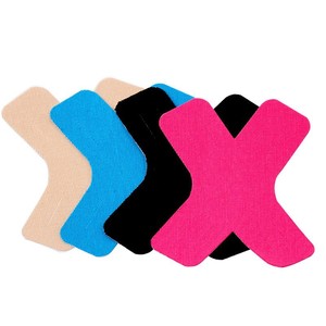 Cinta de kinesiología en forma de X para soporte de rodilla, trastorno de rótula, deportes, fitness, uso exterior, mezcla de algodón y elastano, unisex - Product Image 1
