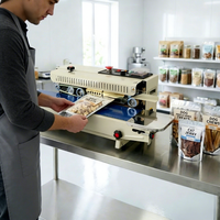 Machine de thermoscellage électrique semi-automatique multifonctionnelle facile à utiliser pour l'emballage alimentaire et textile, haute efficacité