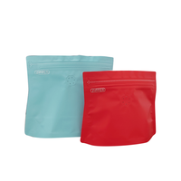 Doypack Sac d'emballage à fond plat pour café et thé Feuille d'aluminium avec valve Zipper Gravure Printing PE PET AL Plastic Types