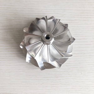 GTA4594 70.30/94.00mm 434335-0017 <span class=keywords><strong>10</strong></span>+0 Lames, Roue de compresseur haute performance usinée en aluminium 2618/<span class=keywords><strong>Billet</strong></span> pour 702335-0001 - Product Image 1