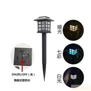 ไฟสวนพลังงานแสงอาทิตย์ลู่เหยา สีขาวอบอุ่น ไฟตกแต่งกลางคืนแบบเหนี่ยวนำ 7 สี กันน้ำสำหรับภายนอกอาคาร - Product Image 5