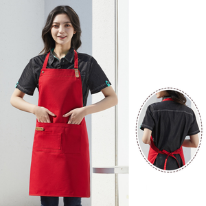 Chaquetas <span class=keywords><strong>de</strong></span> <span class=keywords><strong>chef</strong></span> a la moda, uniformes <span class=keywords><strong>de</strong></span> abrigo, Mandiles <span class=keywords><strong>de</strong></span> cuero <span class=keywords><strong>de</strong></span> longitud completa, babero barista, Barbero, Delantales, jardín, peluquería, dibujos animados - Product Image 3