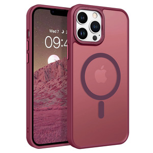 Coque de Téléphone en Silicone TPU Souple Magnétique Mat Givré avec Support pour <span class=keywords><strong>iPhone</strong></span> <span class=keywords><strong>11</strong></span> 12 13 14 15 <span class=keywords><strong>Pro</strong></span> <span class=keywords><strong>Max</strong></span> - Product Image 3