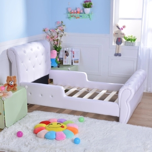 <span class=keywords><strong>Lit</strong></span> simple <span class=keywords><strong>de</strong></span> conception <span class=keywords><strong>de</strong></span> princesse pour la chambre d'enfants <span class=keywords><strong>Lit</strong></span> tapissé en bois pour des filles - Product Image 2