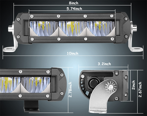Barra de Luz <span class=keywords><strong>LED</strong></span> de Conducción Nova de Shenzhen, 8 Pulgadas, 90W, Haz Superior Intenso, Patrón de Haz Superior Intenso, SAE 12V, Homologada para Calle - Product Image 4