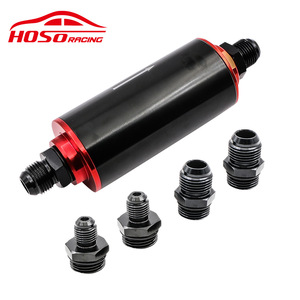 Filtro de Combustible Universal Hoso Racing de 50 mm de Aleación de Aluminio con Accesorios AN6 AN8 AN10 para Modificación Automotriz - Product Image 1