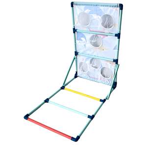 Jeu de lancer 2-en-1 pour la plage, la pelouse, le jardin, le camping : jeu de Cornhole et de Ladder Ball pour les familles, les adultes et les enfants - Product Image 5