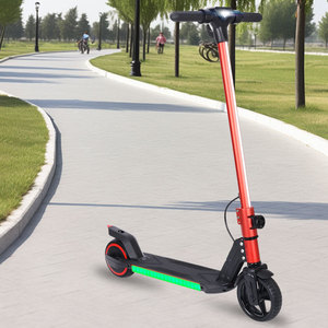 Electric Kids Scooter 2 Wheel Hub Brushless Motor Red Fluorescent Green Lights Outdoor Ride - Product Image 2