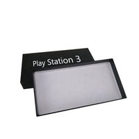 Boîtes en carton rigide noires pour emballage de jeux, avec pelliculage brillant et gaufrage pour l'électronique grand public