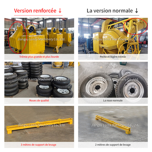 JH510L grand mélangeur à <span class=keywords><strong>béton</strong></span> à moteur diesel avec chariot et trémie ascendante - Product Image 5