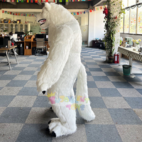 Costume de mascotte loup gonflable innovant pour les événements et les fêtes à thème d'Halloween, les promotions, les carnavals et les soirées