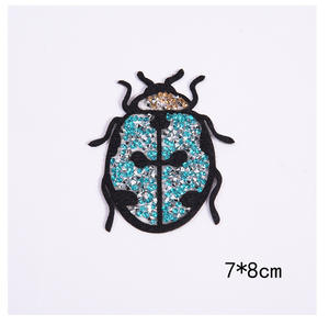 Applicazioni Termoadesive <span class=keywords><strong>con</strong></span> Motivo a Scarabeo Creativo, Strass, <span class=keywords><strong>Disegni</strong></span> Ricamati, Toppe in Pizzo da Stirare sui Vestiti - Product Image 6