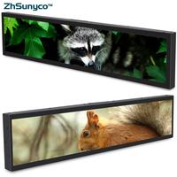 Monitor LCD de Barra Estirada Zhsunyco de 19/24/28/37/47 Pulgadas, Señalización Digital, Garantía, CMS Basado en la Nube, RDM, Negro, Uso en Interiores, Comercio Minorista