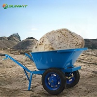 Nuevos productos, precios bajos, carros de mano, carros de ruedas de servicio pesado, carretilla de Metal para construcción de jardín, herramientas de carretilla de acero