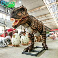 Modèle de dinosaure Giganotosaurus géant électrique avec texture de peau réaliste pour la décoration des aires de jeux extérieures