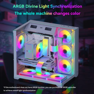 ARGB 2 * 8Pin Strip LED Line Desktop Gaming PC kabel komputer PSU kabel ekstensi kabel kepang fleksibel untuk GPU kustom PC membangun - Product Image 2