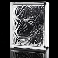 Bloc de verre carré creux insonorisant et isolant thermiquement, brique de verre décorative pour cloison de salle de bain et mur de cour